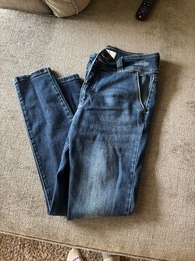 KanCan Deep Indigo Mid-Rise Skinny Jeans